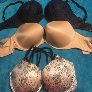 3 Victoria’s Secret push-up bras, $65 each